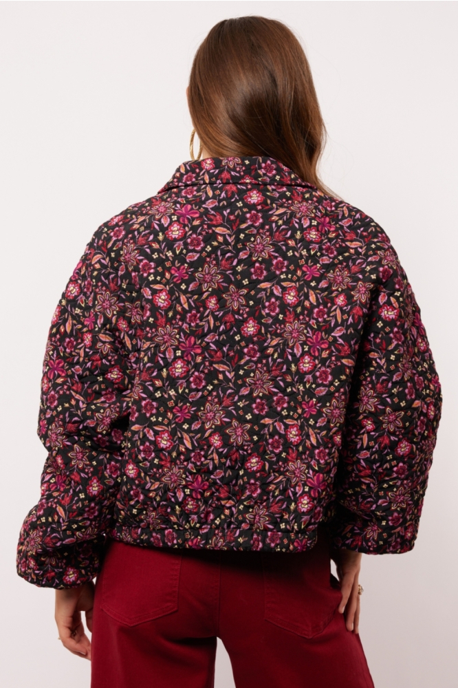 MARIBEL JACKET 25NZF05 001829 BLACK/DUSTY MAUVE